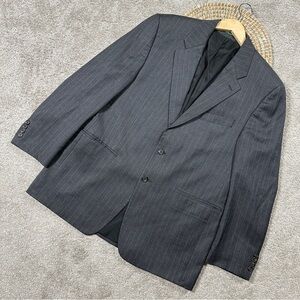 Lauren Ralph Lauren Men’s 100% Wool Blazer Suit Coat Pinstrip Classic Gray 42R